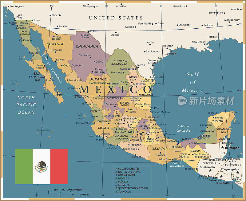 20 -墨西哥-复古的颜色